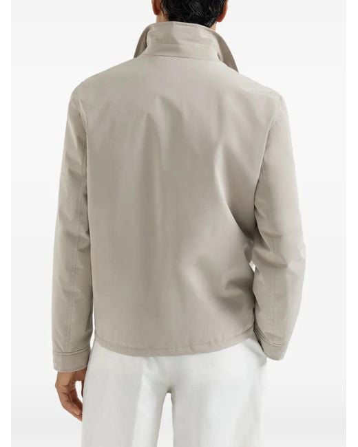 Brunello Cucinelli Gray Padded Jacket for men