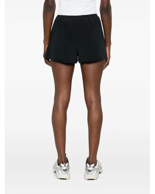 Alexander Wang Black Drawstring-Waist Shorts