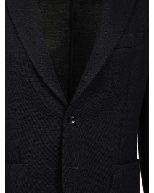 Al Duca D'aosta Blue Single-Breasted Blazer for men