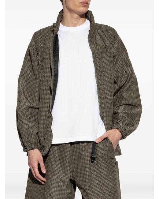 Comme des Garçons Brown Plaid-Pattern Jacket for men