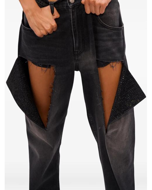Area Black Cotton Trousers