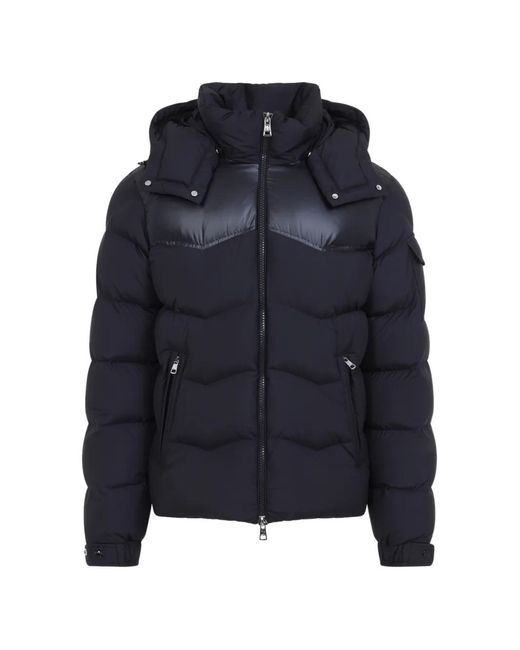 Moncler Blue Ravelis Hooded Down Jacket for men