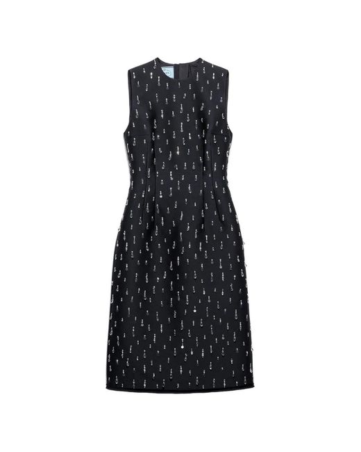 Prada Black Robe Brodée