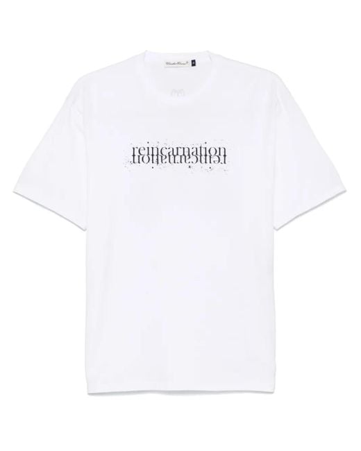 Camiseta con estampado gráfico Undercover de hombre de color White