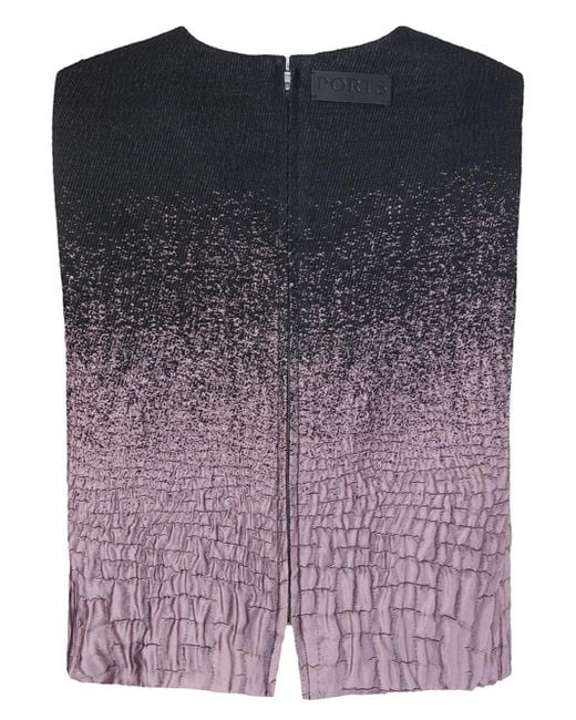 Ports 1961 Blue Gradient-Effect Textured Top
