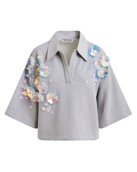 Essentiel Antwerp Gray Harival Sweatshirt