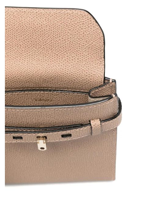 Valextra Natural Brera Buckle Mini Bag