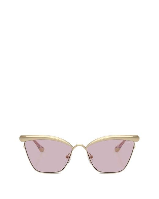 Michael Kors Pink Lunettes De Soleil À Monture Papillon