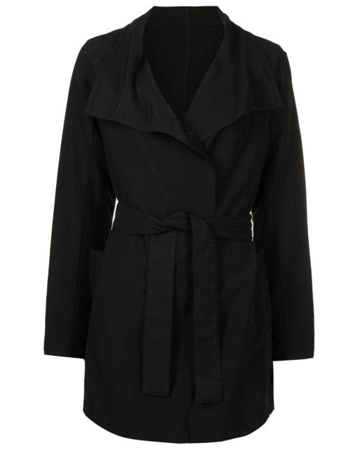 Manteau noué à revers amples UMA | Raquel Davidowicz en coloris Black