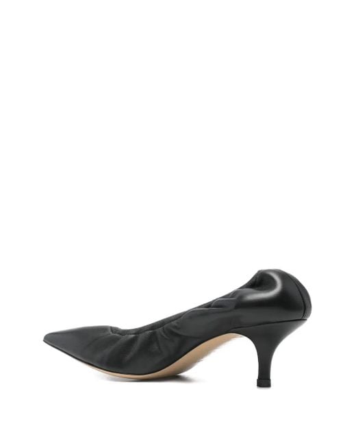 P.A.R.O.S.H. Black Leather Pumps