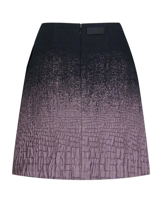 Ports 1961 Blue Gradient-Effect Crickled Skirt