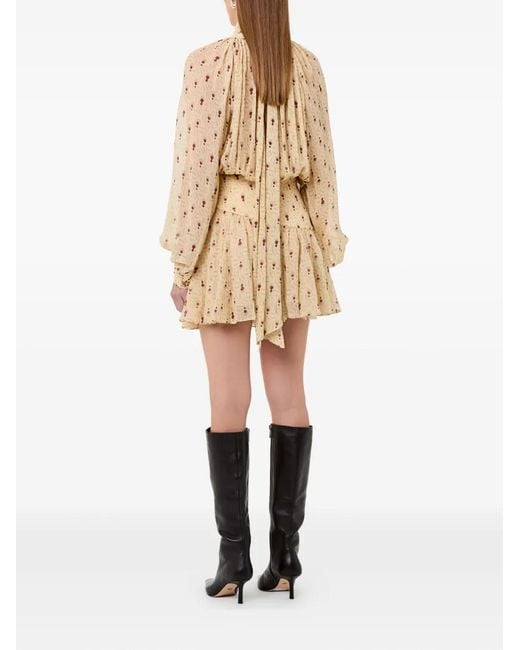 Nicholas Natural Cecile Pleated Mini Dress