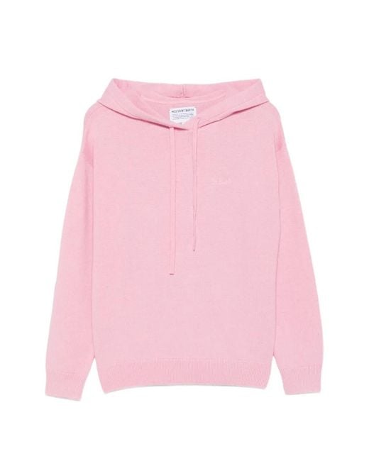 Mc2 Saint Barth Pink Elide Drawstring Hoodie