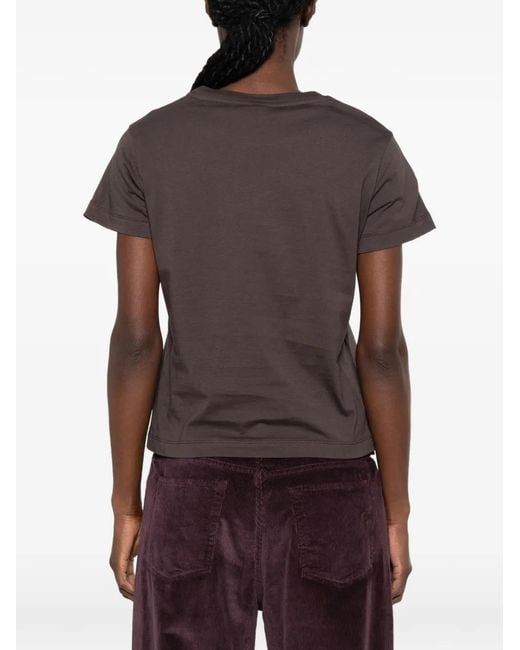 Pinko Black Logo-Print Short-Sleeve T-Shirt