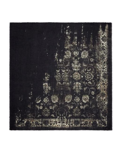 Sciarpa Con Frange di Faliero Sarti in Black