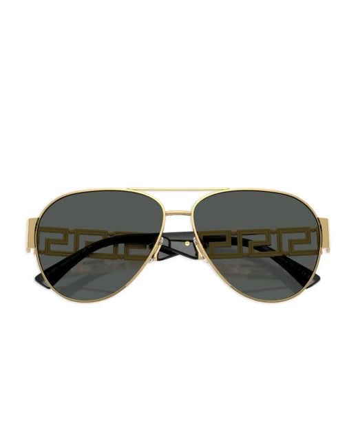Versace Metallic Pilot Sunglasses for men
