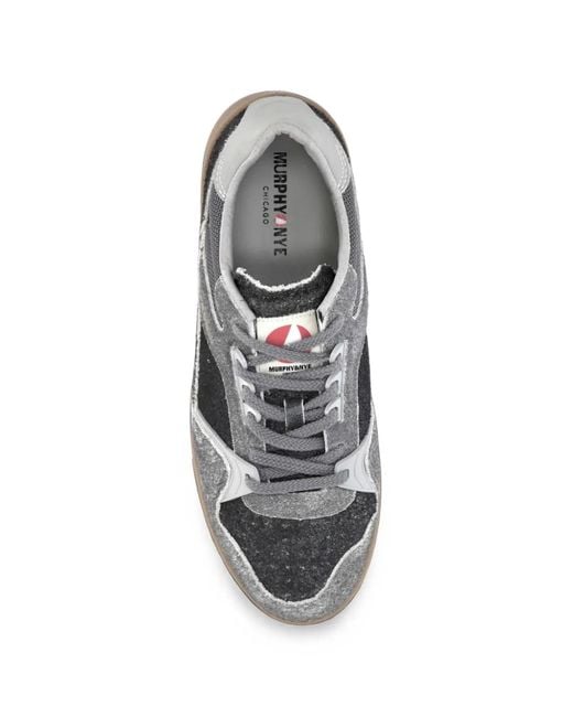 Murphy & Nye White Challenger Shadow Sneakers