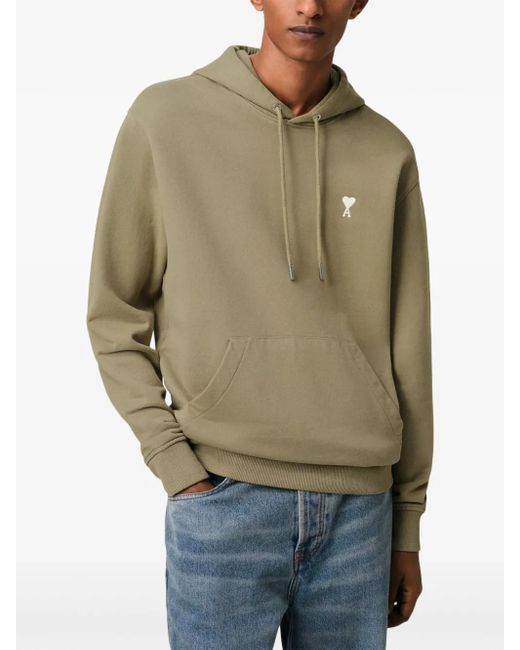 AMI Green Sage Cotton Sweatshirt for men