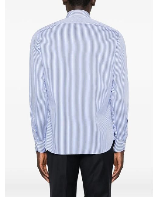 Borriello Blue Stripe Shirt for men