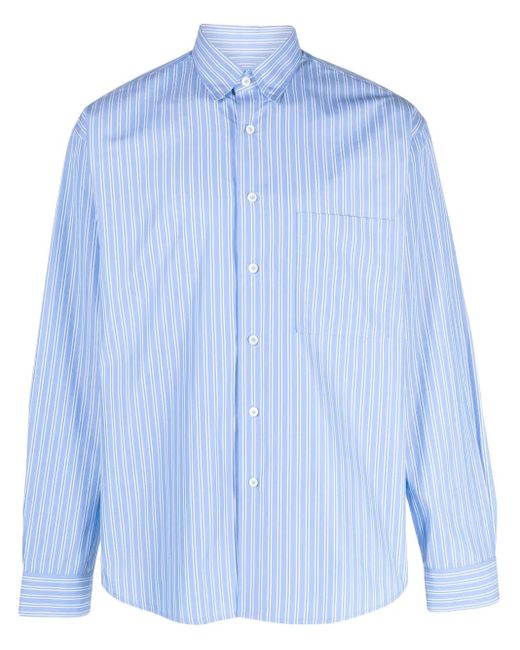 Camicia A Righe di Lanvin in Blue da Uomo