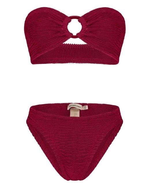 Paramidonna Red Chloe Ring Two Piece Swimsuit