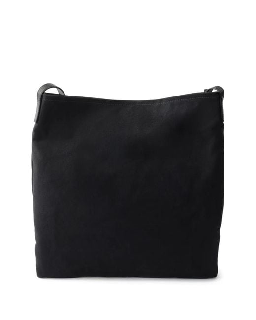 Prada Black Route Canvas And Leather Shoulder Bag for men