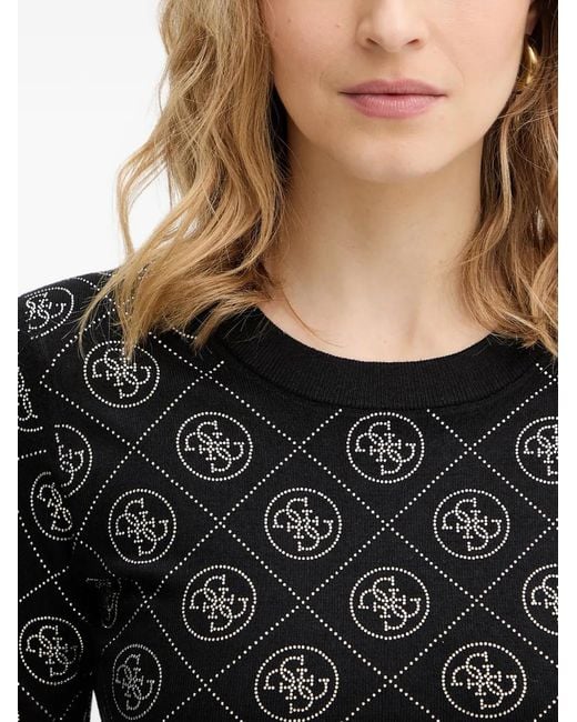 Guess Black Crew-Neck Sweater