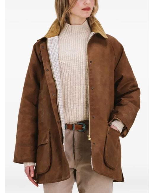 Fortela Brown Veste Floriane À Poche Plaquée