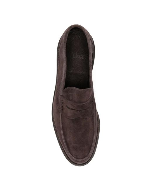 Tricker's Brown Sonny Penny Leather Sneakers for men