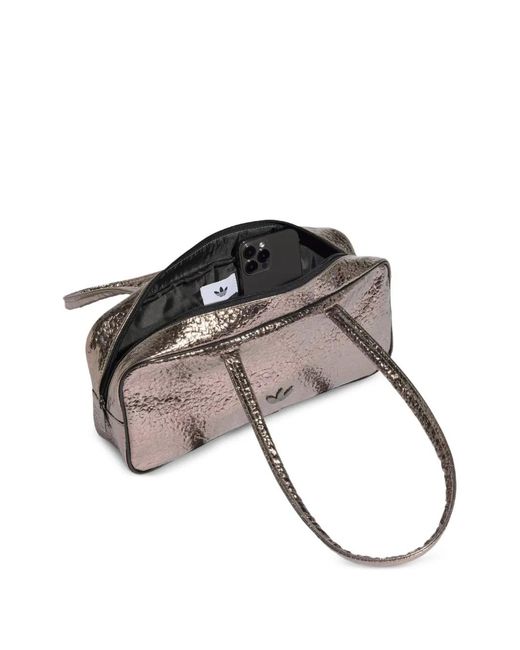 Adidas Metallic Adicolor Elongated Airliner Metal Shoulder Bag