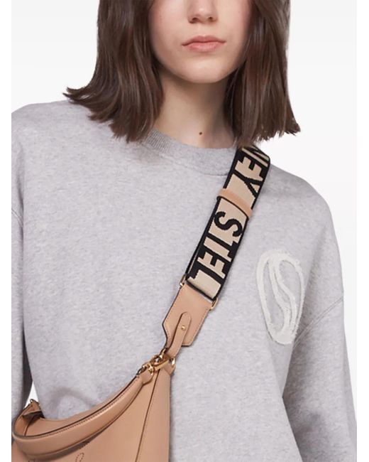Stella McCartney White Wave Cropped Sweatshirt