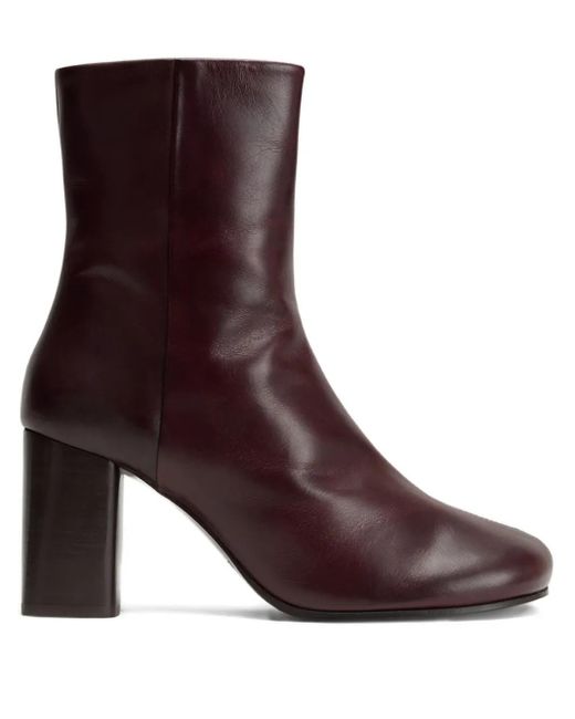 Lemaire Anatomic ブロックヒール ブーツ Brown