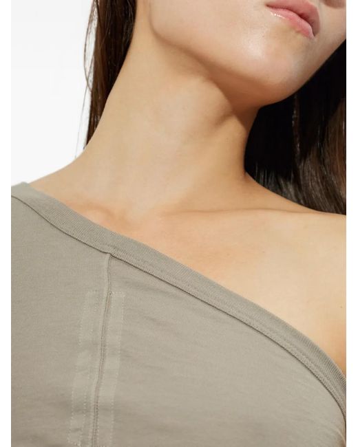Rick Owens Natural One-Shoulder Top