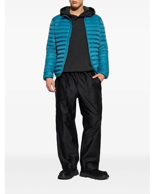 Save The Duck Blue Alexander Padded Zip Jacket for men