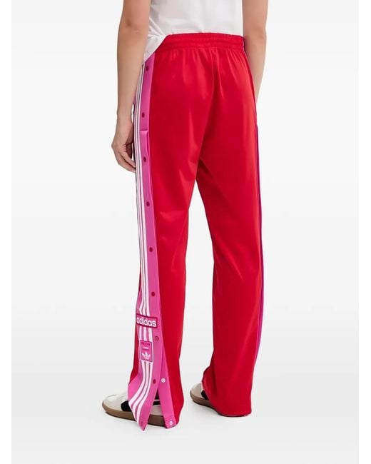 Adidas Red Adibreak Striped Trousers
