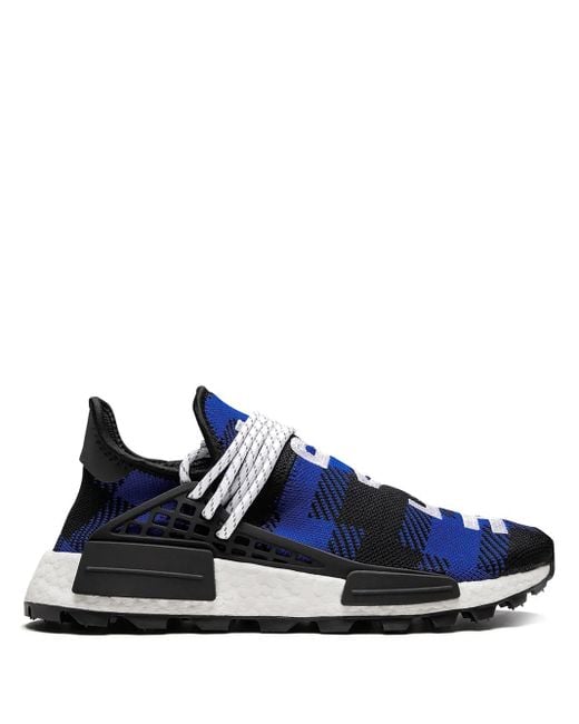Adidas Blue X Bbc X Pharrell Nmd Hu "Plaid Pack