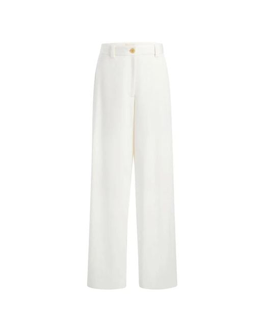 Khaite White Gari Trousers