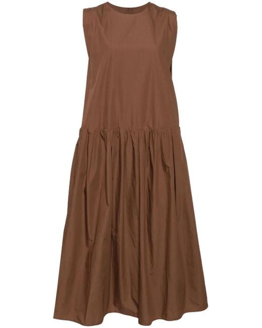 JNBY Brown Ärmelloses A-Linien-Kleid