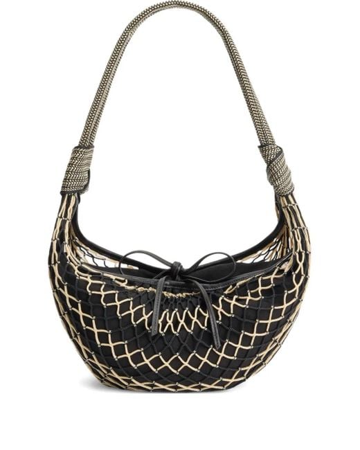 Lemaire Black Fortune Croissant Filt Bag