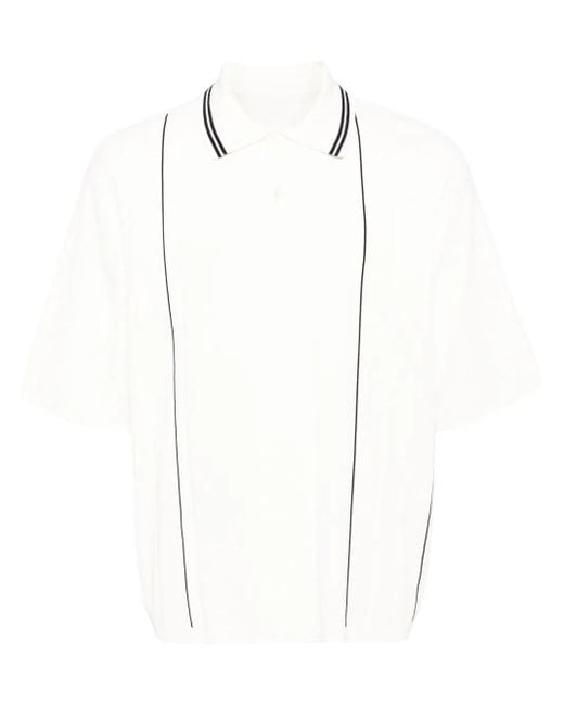 メンズ CROQUIS ニット ポロシャツ White