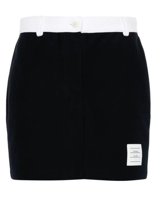 Thom Browne Black Minirock mit Anwendung