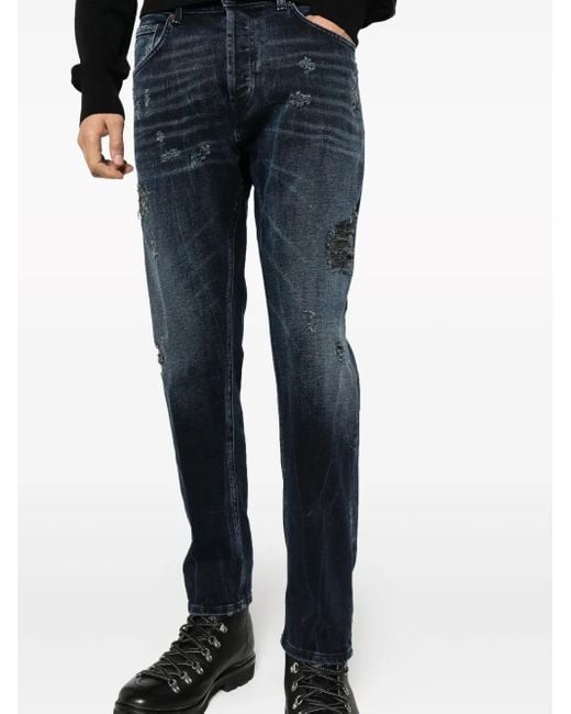 Jeans Dian Con Taglio A Carota di Dondup in Blue da Uomo