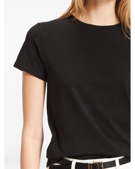 Patrick Assaraf Black Short-Sleeve T-Shirt