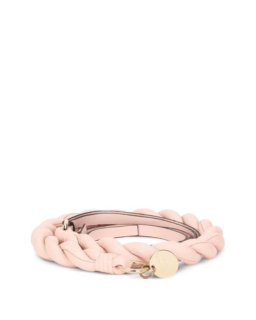 Red(v) Pink Logo-Plaque Belt