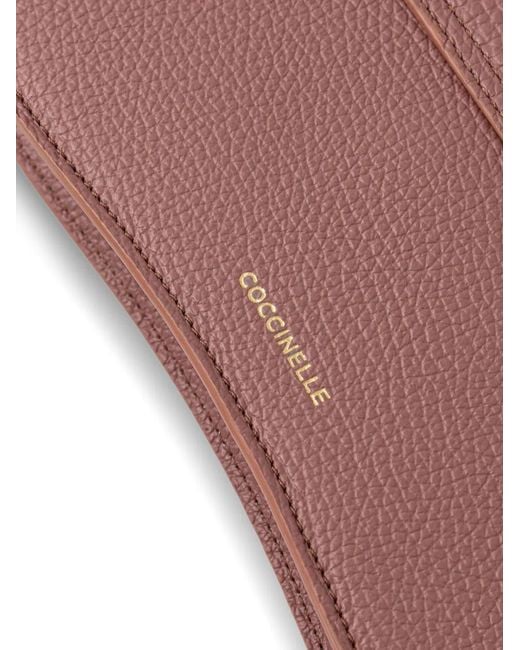 Coccinelle Pink Grainy Shoulder Bag