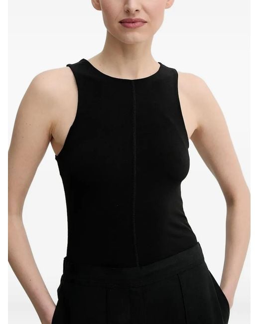 Day Birger et Mikkelsen Black Round-Neck Sleeveless Top