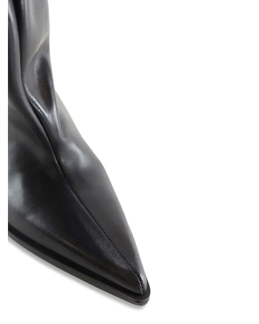 Notabene Black 60Mm Yolanda Pointed Leather Boots
