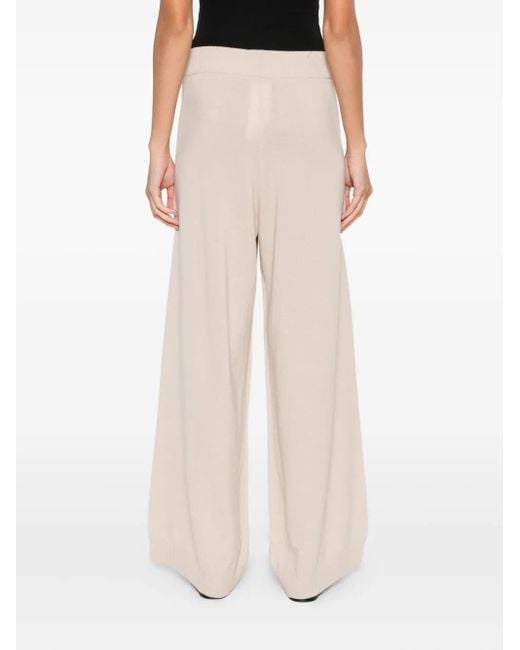 Weekend by Maxmara White Cashmere-Blend Trousers