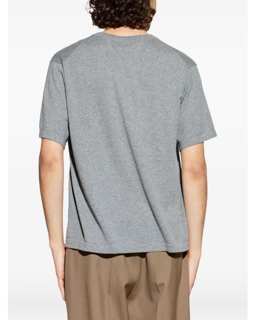 Lisa Yang Gray Brayden V-Neck T-Shirt for men