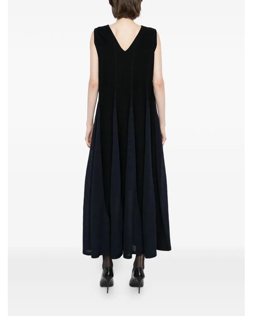 CFCL Black Knitted V-Neck Dress